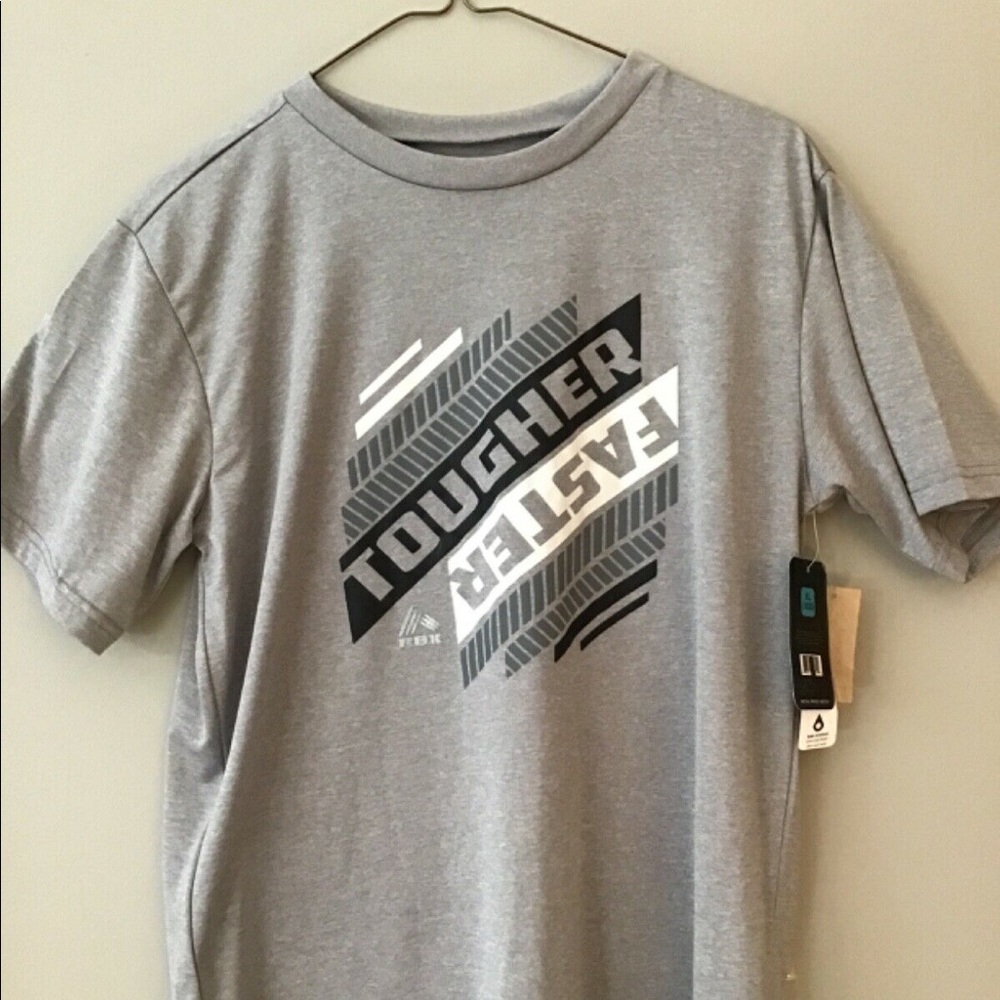 RBX Performance T-shirt Crew Neck Short Sleeve Youth XL Gray NWT